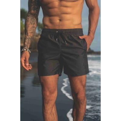 Angelsin Basic Σορτσάκι ανδρικό μαγιό με κορδόνι μαύρο 1 τεμ MS3408 Angelsin Basic Σορτσάκι ανδρικό μαγιό με κορδόνι μαύρο 1 τεμ MS3408