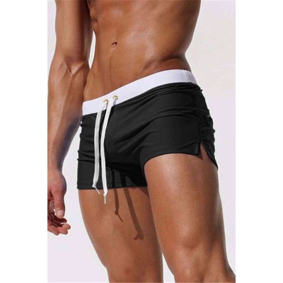 Angelsin μαγιό ανδρικό κοντό νεανικό ελαστικό με κορδόνι μαύρο 1 τεμ Angelsin μαγιό ανδρικό κοντό νεανικό ελαστικό με κορδόνι μαύρο 1 τεμ