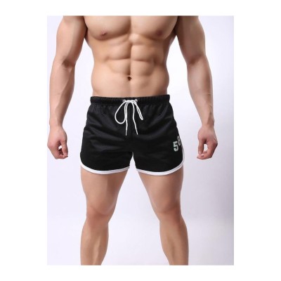 Angelsin Σορτσάκι κοντό ανδρικό Lycra με κορδόνι μαύρο 1 τεμ Angelsin Σορτσάκι κοντό ανδρικό Lycra με κορδόνι μαύρο 1 τεμ