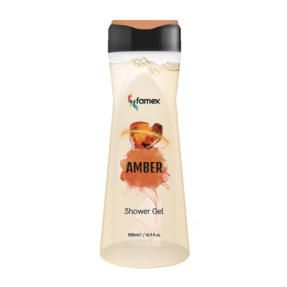 Famex Aφρόλουτρο Gel Αmber με άρωμα Κεχριμπάρι 500ml