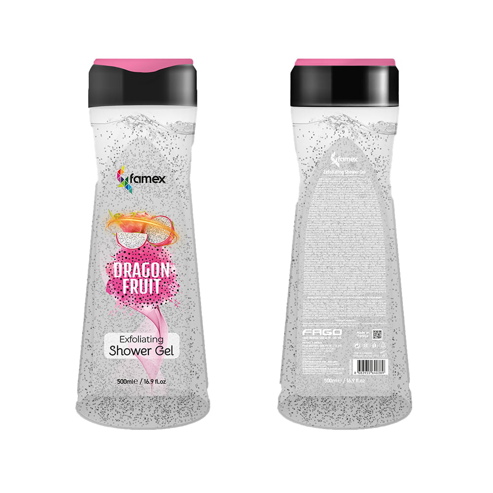 Famex Αφρόλουτρο Gel Απολέπισης με άρωμα Dragon Fruit 500ml