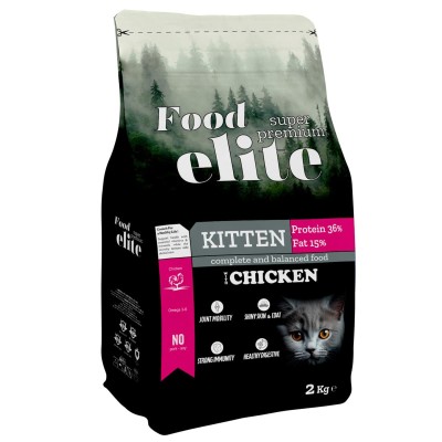 Food Elite Super Premium 2kg Ξηρά Τροφή για Γατάκια με Κοτόπουλο Food Elite Super Premium 2kg Ξηρά Τροφή για Γατάκια με Κοτόπουλο