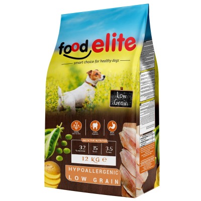 Food Elite Low Grain (32 protein 15 fat) 12kg Ξηρά Τροφή για Ενήλικους Σκύλους με Ψάρι & Κοτόπουλο Food Elite Low Grain (32 protein 15 fat) 12kg Ξηρά Τροφή για Ενήλικους Σκύλους με Ψάρι & Κοτόπουλο