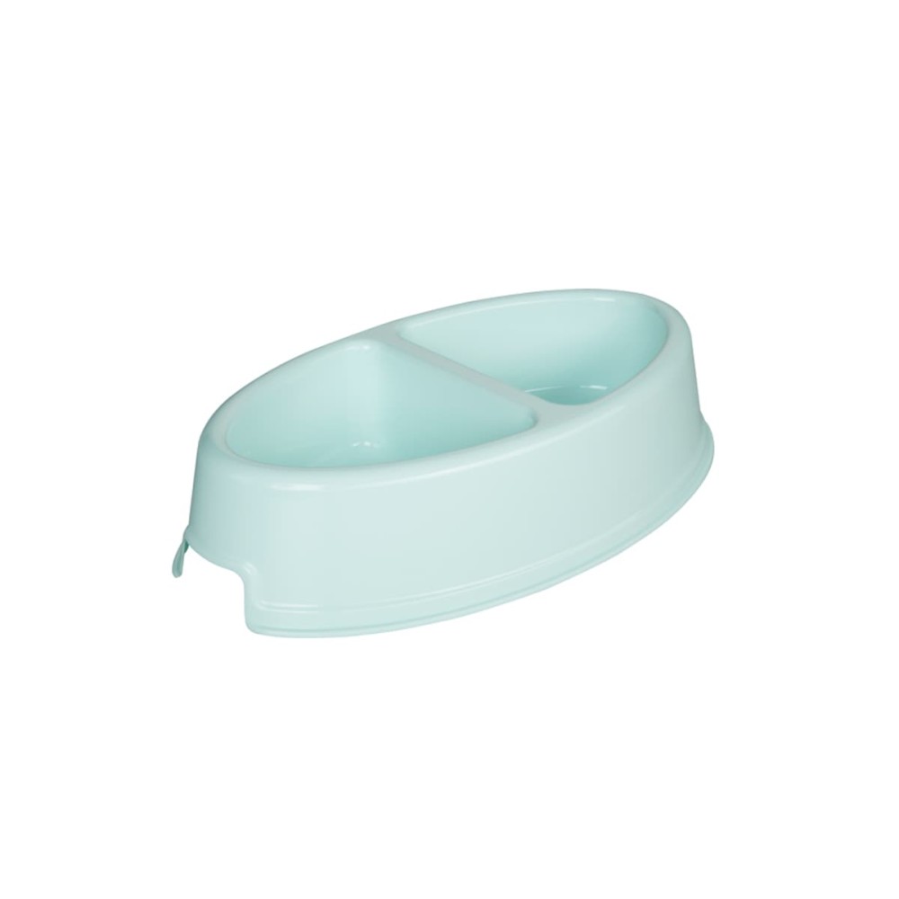Joypet Πλαστικό Ellipse Διπλό Μπολ Φαγητού & Νερού για  Σκύλο & Γάτα 0,4LT (Διάφορα Χρώματα)