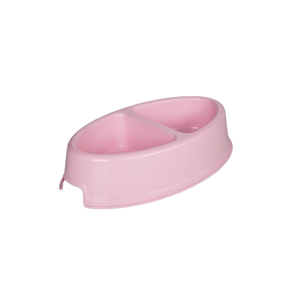 Joypet Πλαστικό Ellipse Διπλό Μπολ Φαγητού & Νερού για  Σκύλο & Γάτα 0,4LT (Διάφορα Χρώματα)