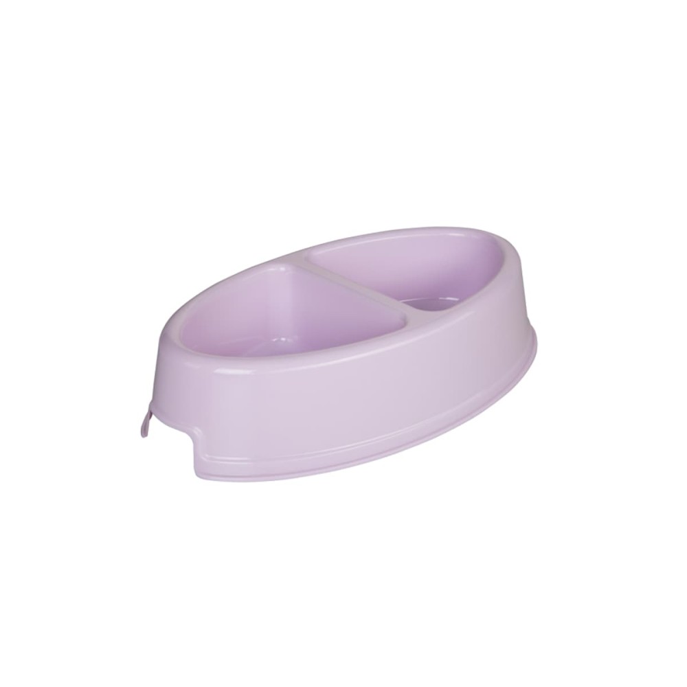 Joypet Πλαστικό Ellipse Διπλό Μπολ Φαγητού & Νερού για  Σκύλο & Γάτα 0,4LT (Διάφορα Χρώματα)