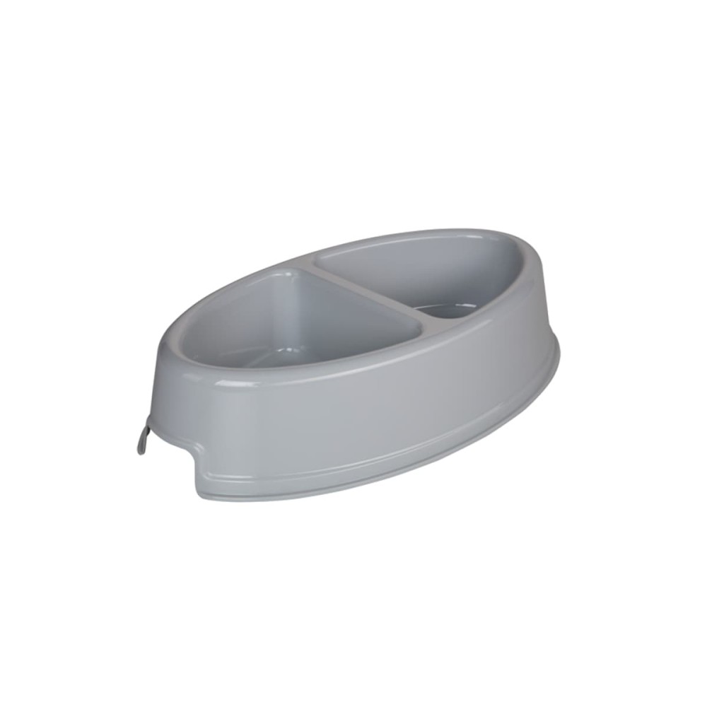 Joypet Πλαστικό Ellipse Διπλό Μπολ Φαγητού & Νερού για  Σκύλο & Γάτα 0,4LT (Διάφορα Χρώματα)