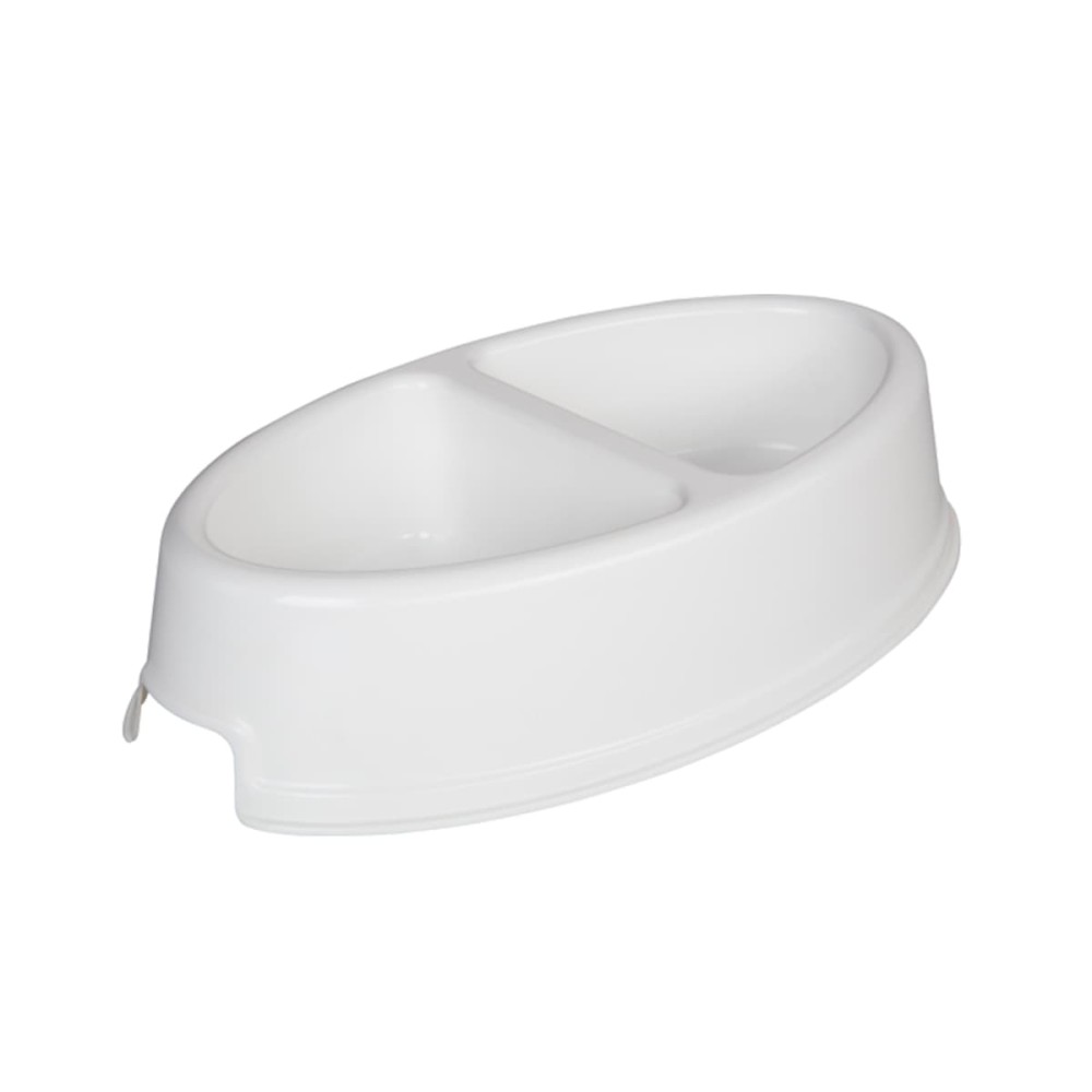 Joypet Πλαστικό Ellipse Διπλό Μπολ Φαγητού & Νερού για  Σκύλο & Γάτα 1LT (Διάφορα Χρώματα)