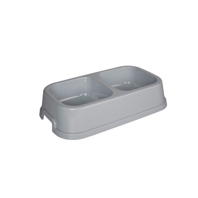 Joypet Πλαστικό Square Διπλό Μπολ Φαγητού & Νερού για  Σκύλο & Γάτα 0,6LT (Διάφορα Χρώματα)