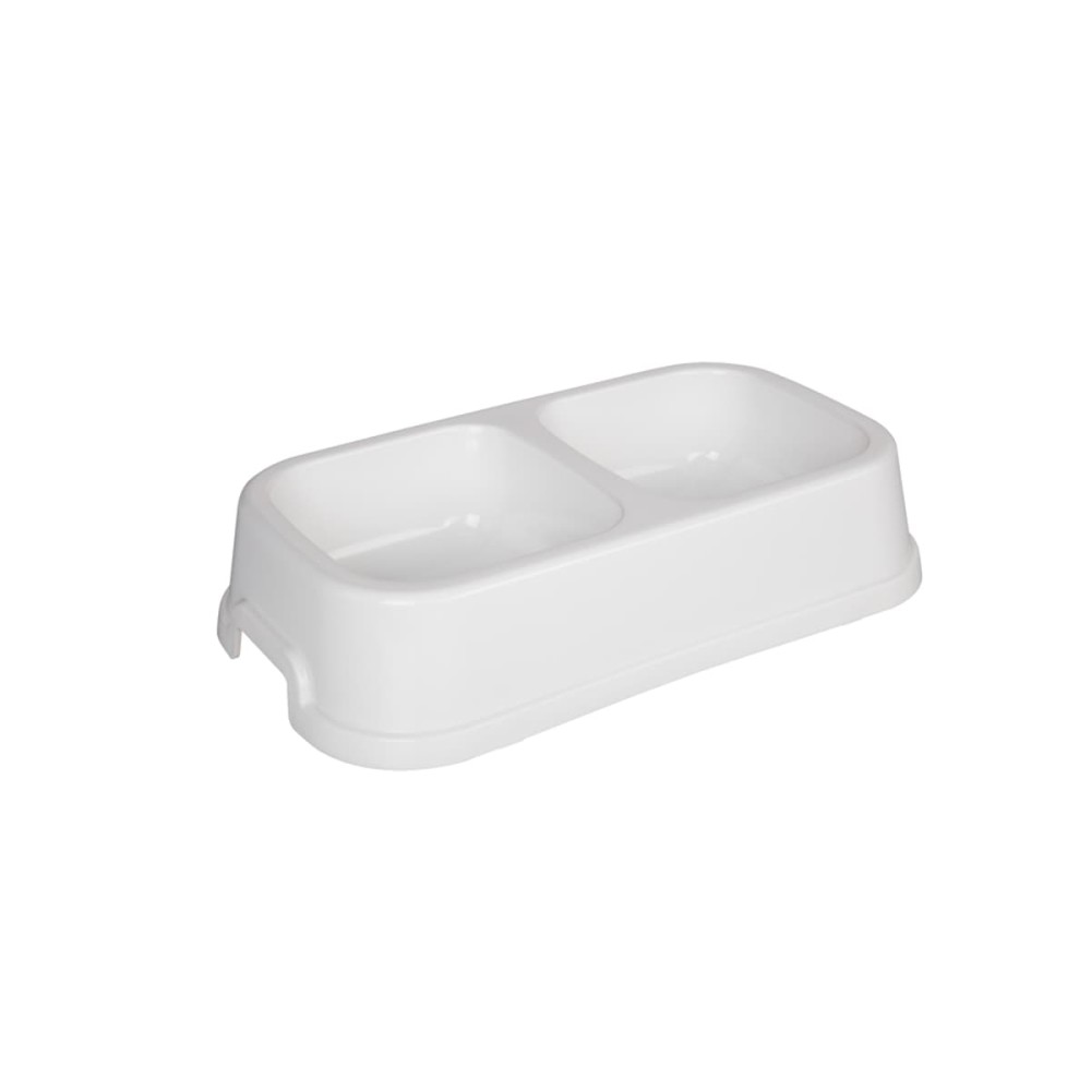 Joypet Πλαστικό Square Διπλό Μπολ Φαγητού & Νερού για  Σκύλο & Γάτα 0,6LT (Διάφορα Χρώματα)