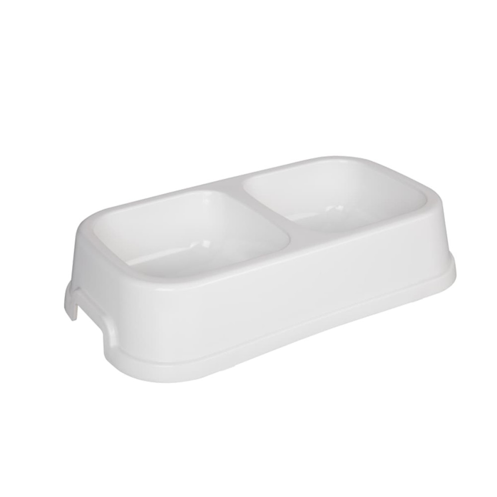 Joypet Πλαστικό Square Διπλό Μπολ Φαγητού & Νερού για  Σκύλο & Γάτα 1,2LT (Διάφορα Χρώματα)