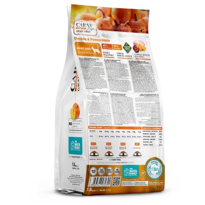 Maya Family Carni Life Pumpkin Grain Free 1.5kg Ξηρά Τροφή για Ενήλικες Γάτες με Κοτόπουλο και Ρόδι Maya Family Carni Life Pumpkin Grain Free 1.5kg Ξηρά Τροφή για Ενήλικες Γάτες με Κοτόπουλο και Ρόδι