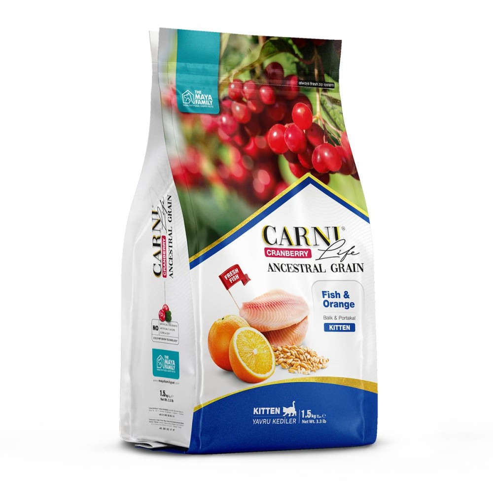 Maya Family Carni Life Cranberry 2.5kg ξηρά τροφή για ενήλικους μικρόσωμους σκύλους με σολωμό και πορτοκάλι