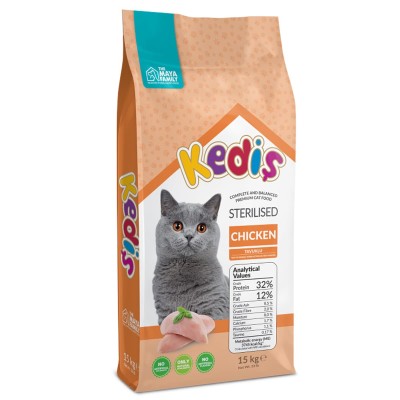 Maya Family Kedis 15kg ξηρά τροφή για στειρωμένες γάτες με κοτόπουλο Maya Family Kedis 15kg ξηρά τροφή για στειρωμένες γάτες με κοτόπουλο
