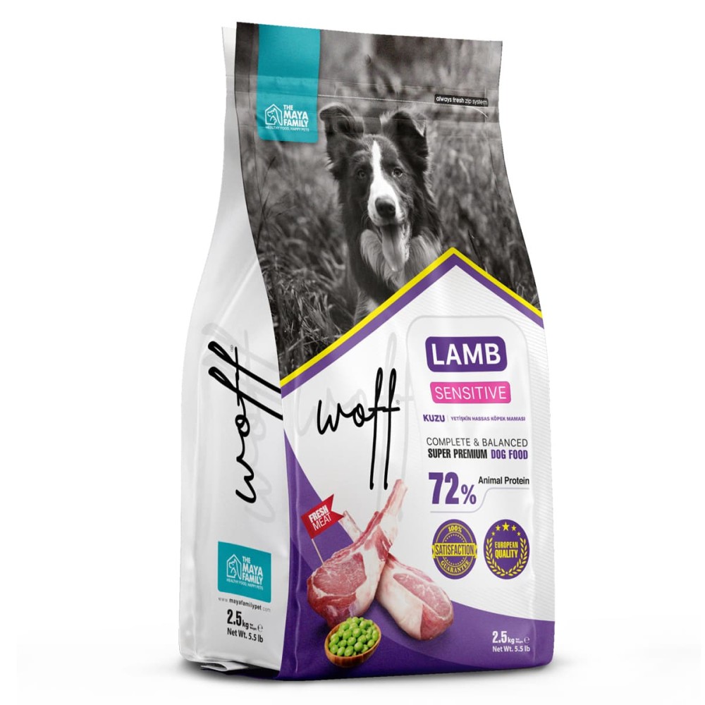 Maya Family Woff 2.5kg ξηρά τροφή για ευαίσθητους σκύλους με αρνί Maya Family Woff 2.5kg ξηρά τροφή για ευαίσθητους σκύλους με αρνί
