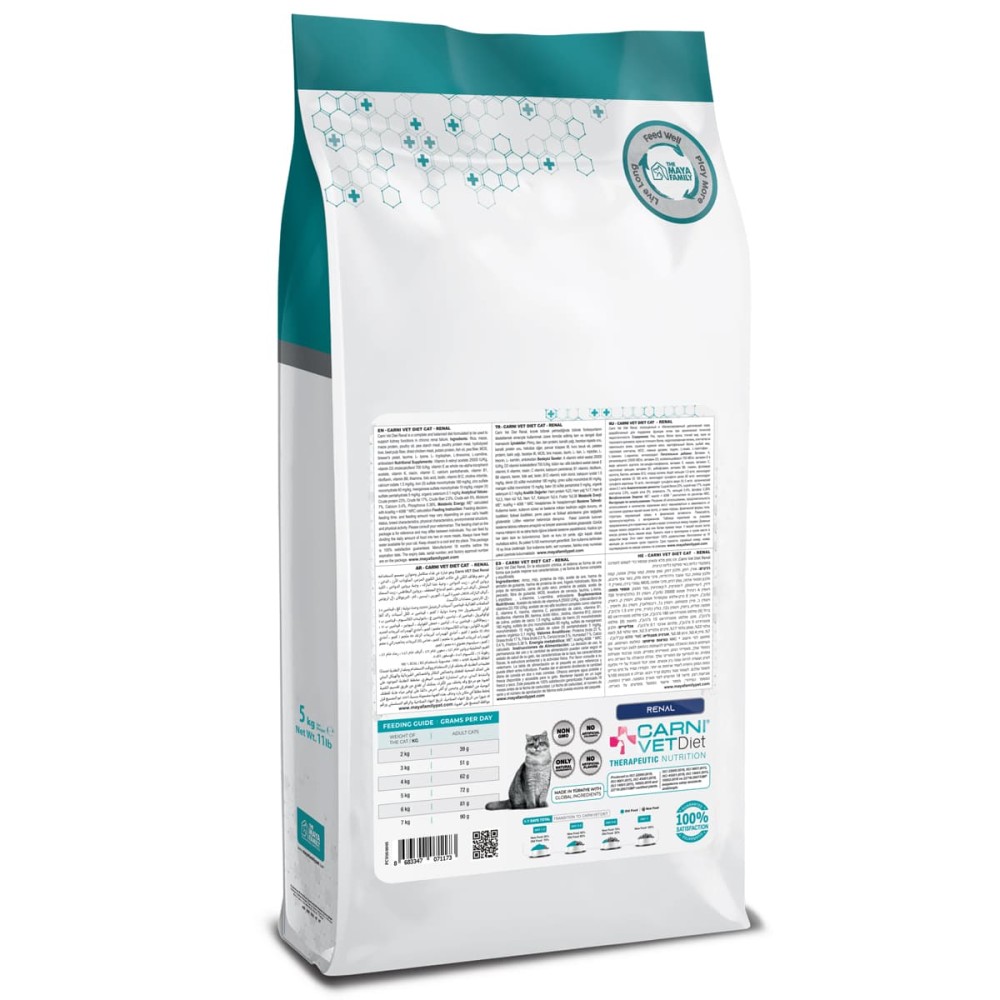 Maya Pet Family Carni Vet Diet Adult Cat Renal - Πλήρης Ζωοτροφή 5 Kg Maya Pet Family Carni Vet Diet Adult Cat Renal - Πλήρης Ζωοτροφή 5 Kg