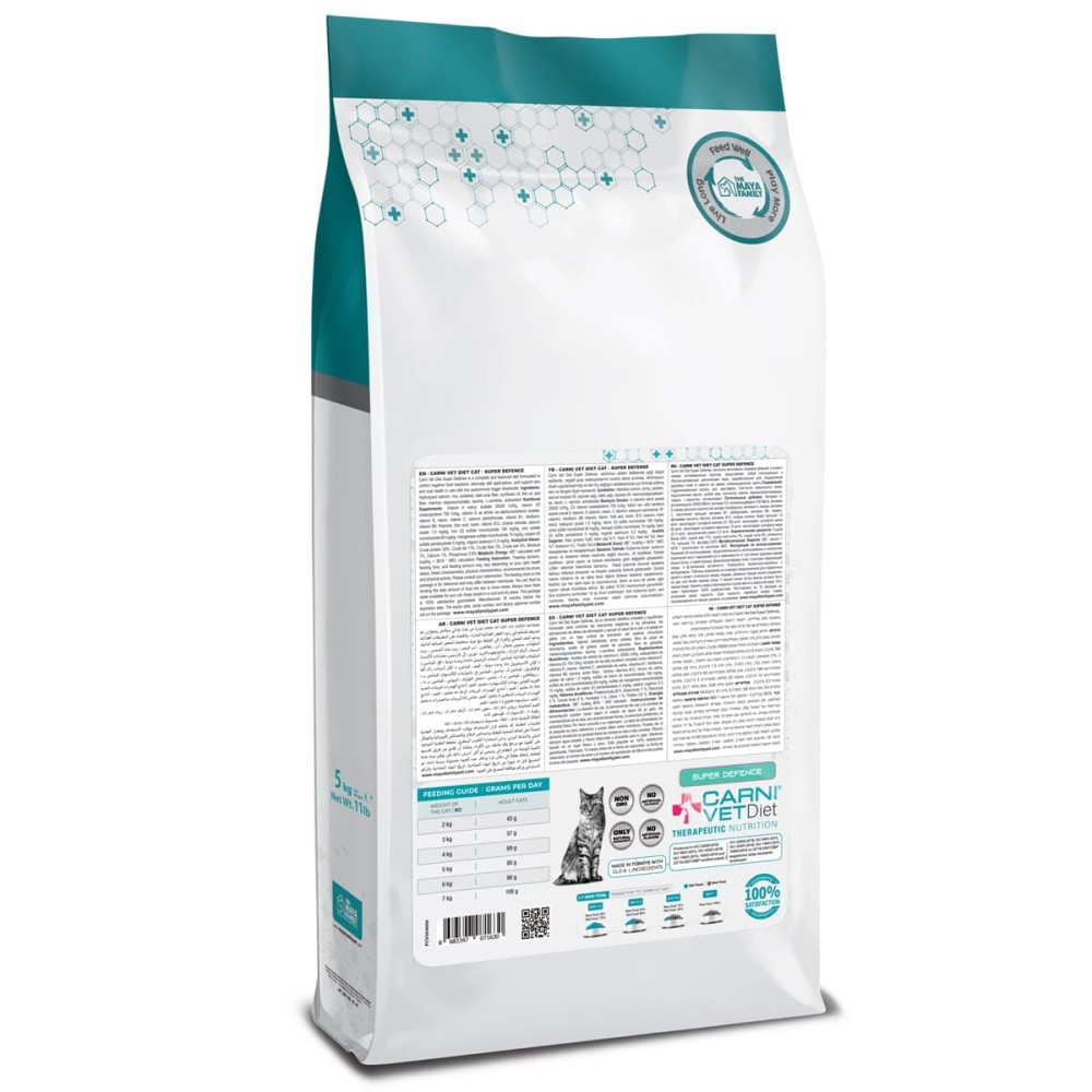 Maya Pet Family Carni Vet Diet Adult Cat Super Defense - Πλήρης Ζωοτροφή 5 Kg Maya Pet Family Carni Vet Diet Adult Cat Super Defense - Πλήρης Ζωοτροφή 5 Kg