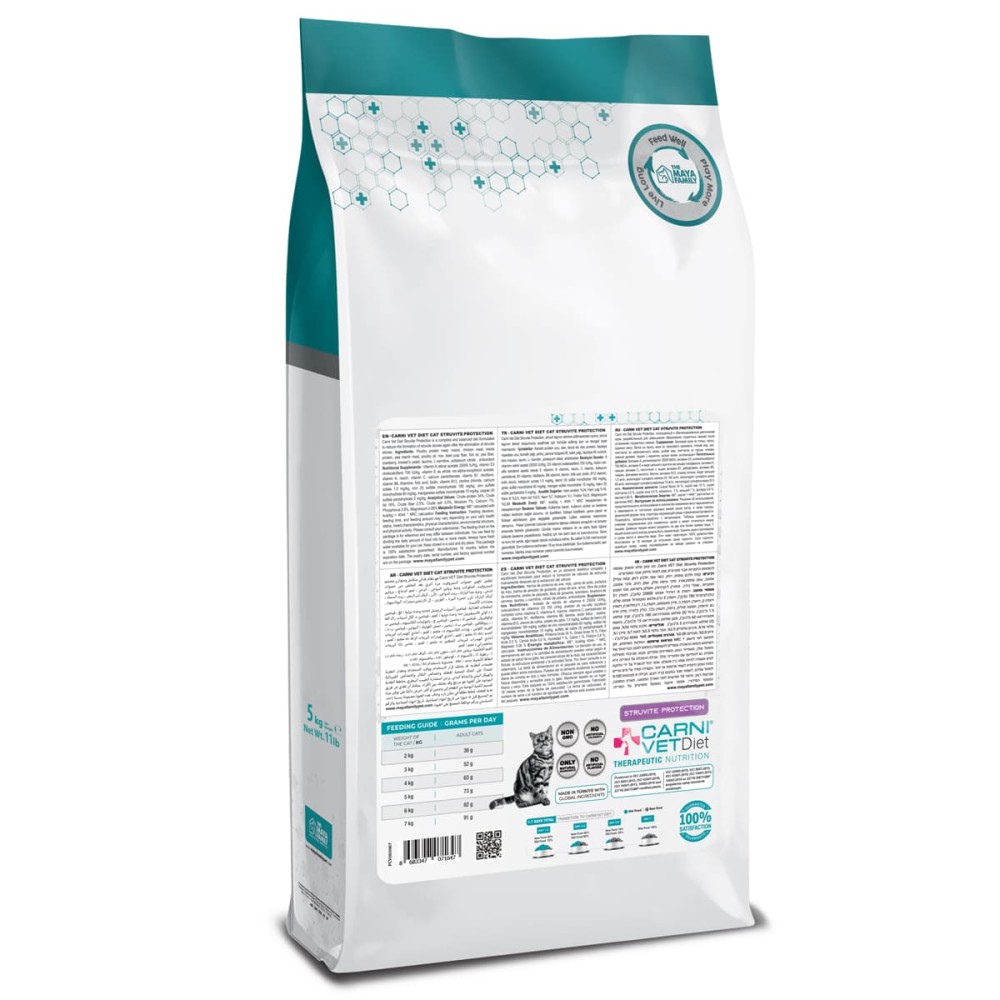 Maya Pet Family Carni Vet Diet Adult Cat Struvite Protection - Πλήρης Ζωοτροφή 5 Kg Maya Pet Family Carni Vet Diet Adult Cat Struvite Protection - Πλήρης Ζωοτροφή 5 Kg