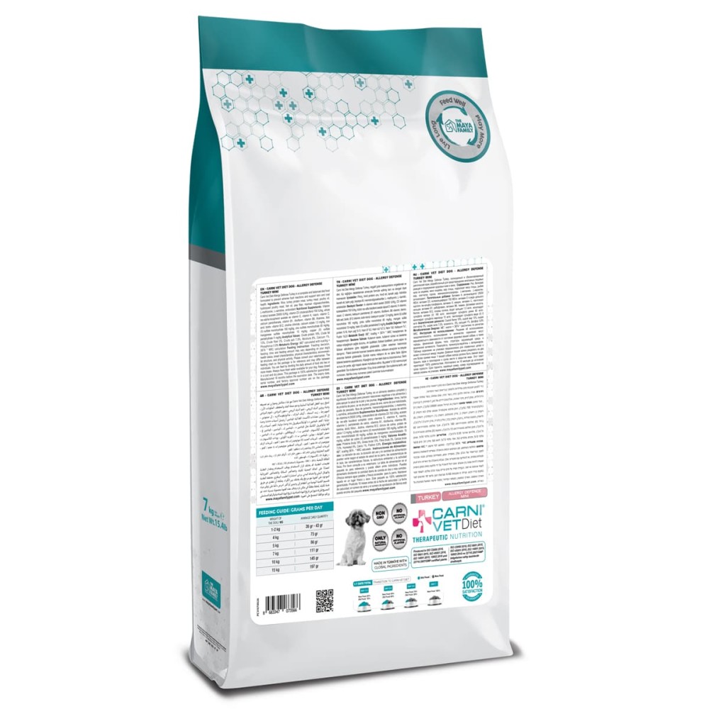 Maya Pet Family Carni Vet Diet Adult Dog Mini Allergy Defence Turkey - Πλήρης Ζωοτροφή 7Kg Maya Pet Family Carni Vet Diet Adult Dog Mini Allergy Defence Turkey - Πλήρης Ζωοτροφή 7Kg