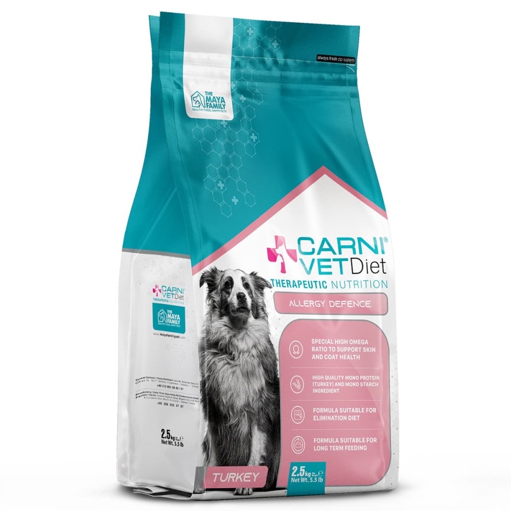 Carni Vet Diet Adult Dog Allergy Defence Turkey - Πλήρης Ζωοτροφή 2.5Kg