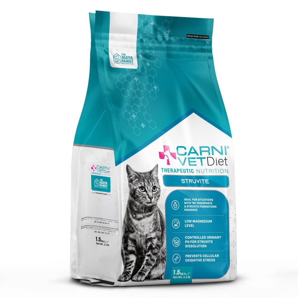 Carni Vet Diet Adult Cat Struvite- Πλήρης Ζωοτροφή 1.5 Kg