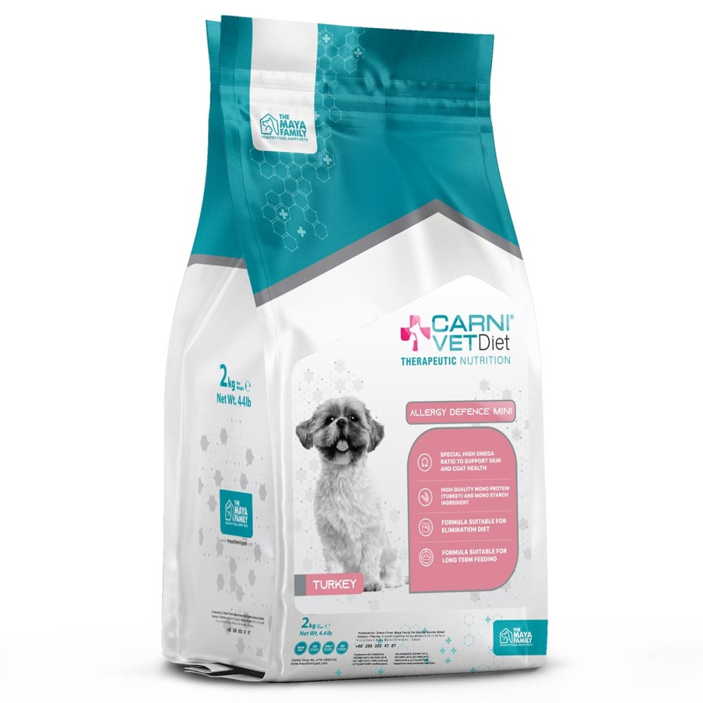 Maya Pet Family Carni Vet Diet Adult Dog Mini Allergy Defence Turkey - Πλήρης Ζωοτροφή 2Kg