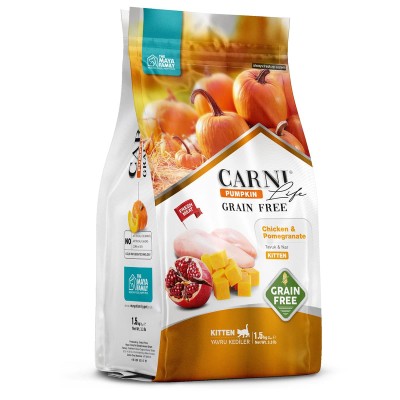 Maya Family Carni Life Pumpkin Grain Free 1.5kg Ξηρά Τροφή για Γατάκια με Κοτόπουλο και Ρόδι Maya Family Carni Life Pumpkin Grain Free 1.5kg Ξηρά Τροφή για Γατάκια με Κοτόπουλο και Ρόδι