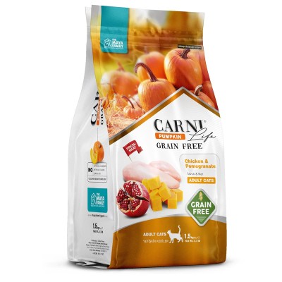 Maya Family Carni Life Pumpkin Grain Free 1.5kg Ξηρά Τροφή για Ενήλικες Γάτες με Κοτόπουλο και Ρόδι Maya Family Carni Life Pumpkin Grain Free 1.5kg Ξηρά Τροφή για Ενήλικες Γάτες με Κοτόπουλο και Ρόδι