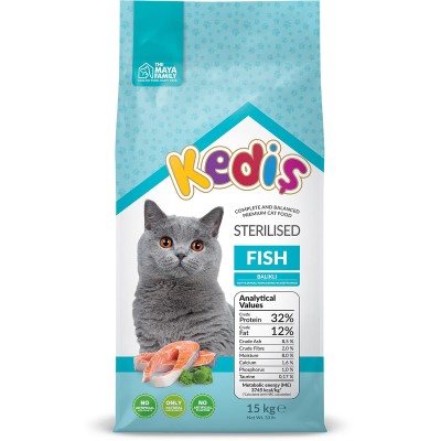 Maya Family Kedis 15kg ξηρά τροφή για στειρωμένες γάτες με ψάρι PHK150007 Maya Family Kedis 15kg ξηρά τροφή για στειρωμένες γάτες με ψάρι PHK150007