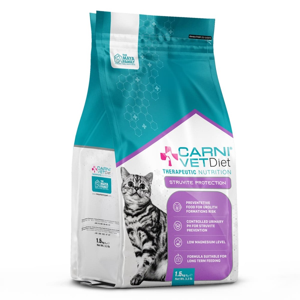 Carni Vet Diet Adult Cat Struvite Protection - Πλήρης Ζωοτροφή 1.5 Kg