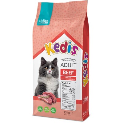 Maya Family Kedis 15kg ξηρά τροφή για ενήλικες γάτες με Μοσχάρι Maya Family Kedis 15kg ξηρά τροφή για ενήλικες γάτες με Μοσχάρι