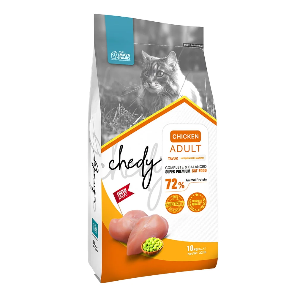 Maya Family Chedy 10kg ξηρά τροφή για ενήλικες γάτες με κοτόπουλο Maya Family Chedy 10kg ξηρά τροφή για ενήλικες γάτες με κοτόπουλο