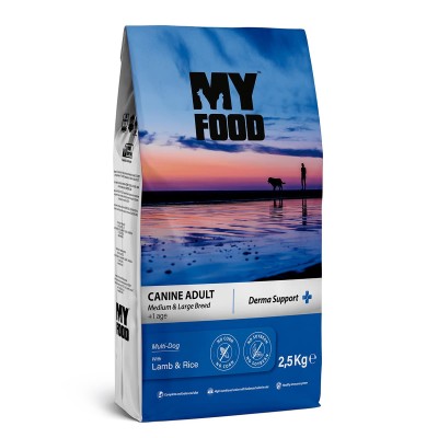 Myfood Derma Support Ξηρά Τροφή για Ενήλικους Σκύλους Με Αρνί και Ρύζι  2.5kg Myfood Derma Support Ξηρά Τροφή για Ενήλικους Σκύλους Με Αρνί και Ρύζι  2.5kg