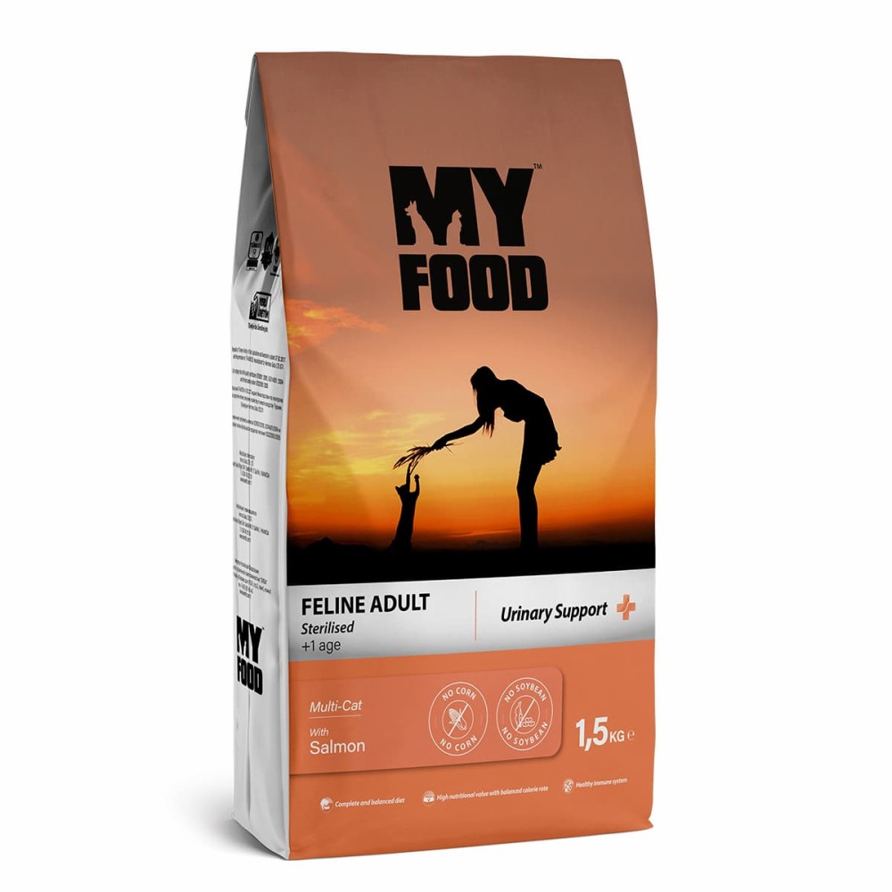 Myfood Urinary Support Ξηρά Τροφή για Στειρωμένες Γάτες Με Σολομό 1.5kg