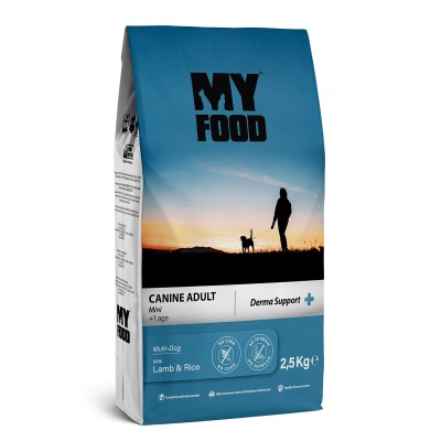 Myfood Derma Support Ξηρά Τροφή για Ενήλικους Μικρόσωμους Σκύλους Με Αρνί & Ρύζι 2.5kg Myfood Derma Support Ξηρά Τροφή για Ενήλικους Μικρόσωμους Σκύλους Με Αρνί & Ρύζι 2.5kg