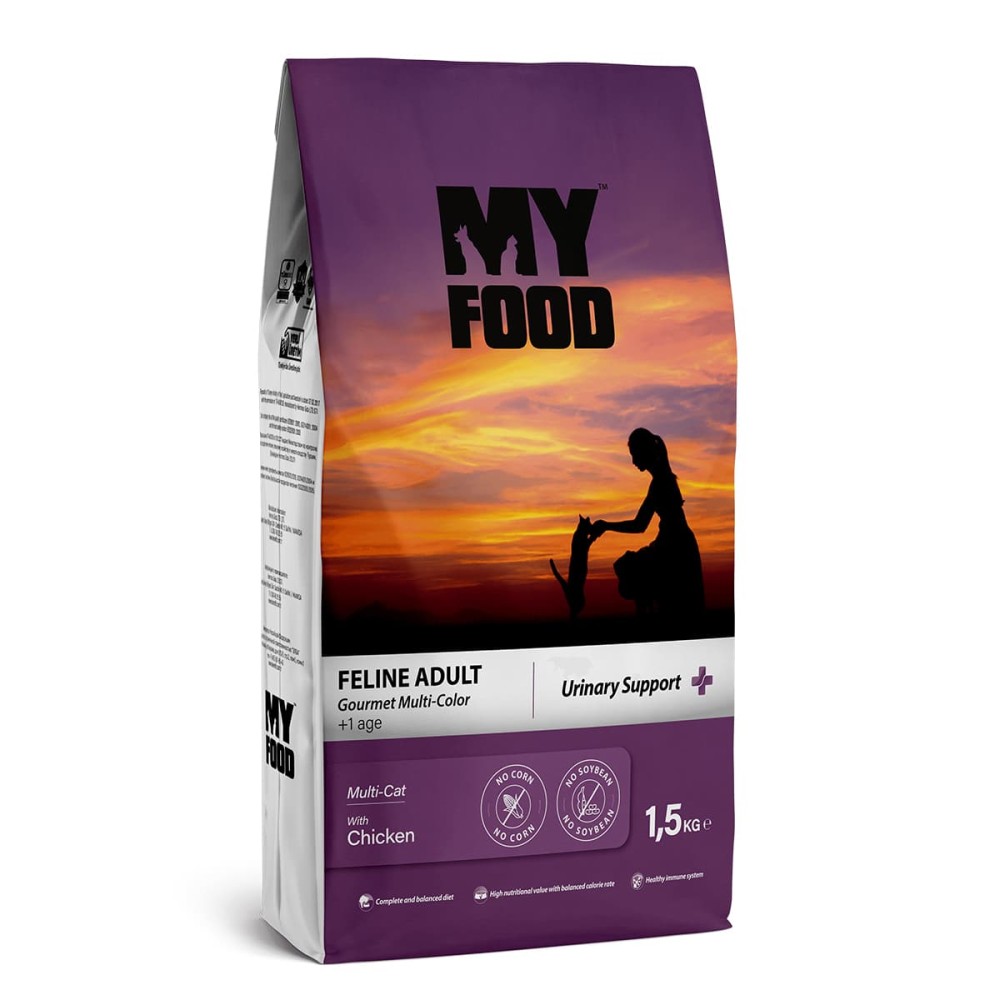 Myfood Gourmet Urinary Support Ξηρά Τροφή για Ενήλικες Γάτες με Κοτόπουλο 1.5kg