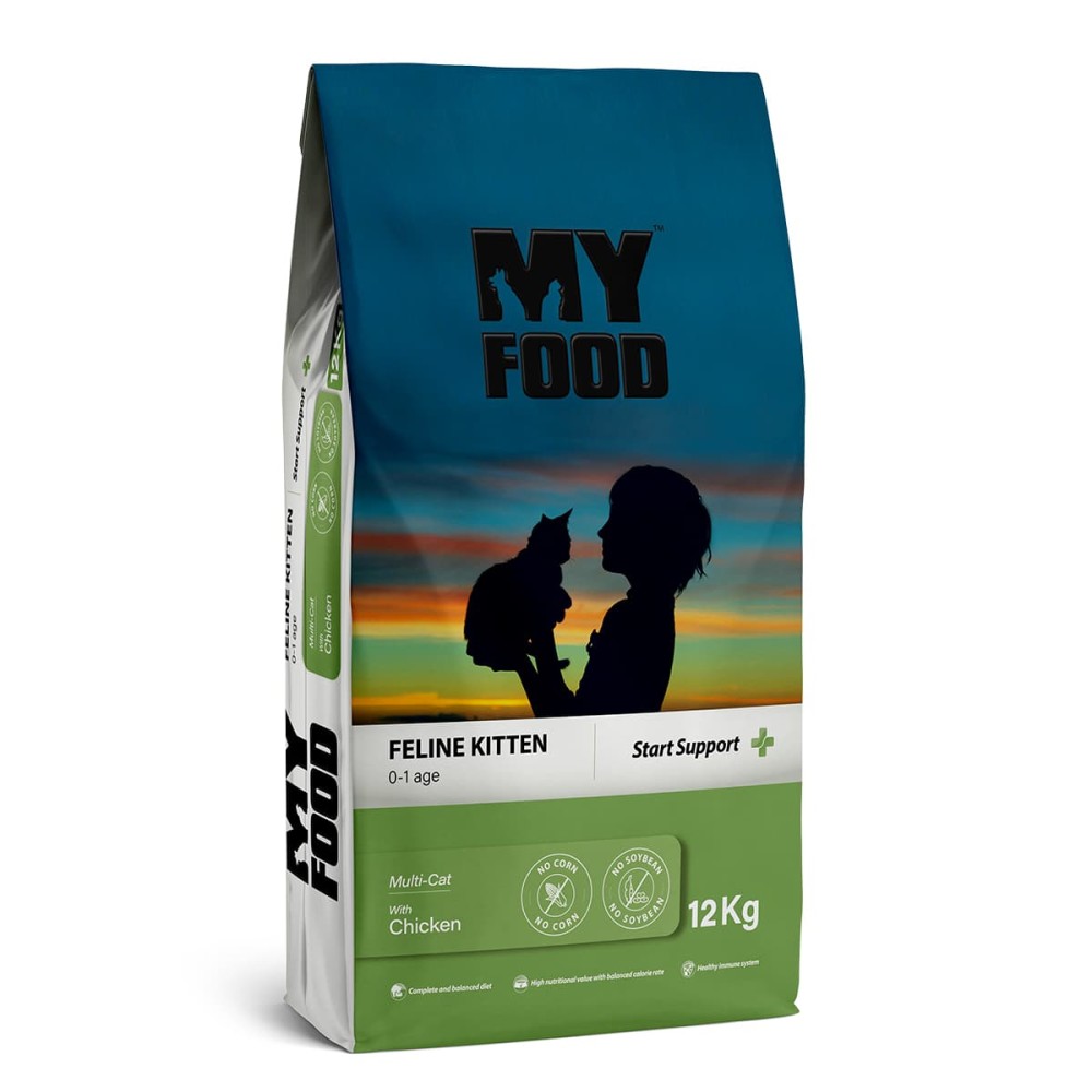 Myfood Kitten Start Support Ξηρά Τροφή για Γατάκια Με Κοτόπουλο 12Kg