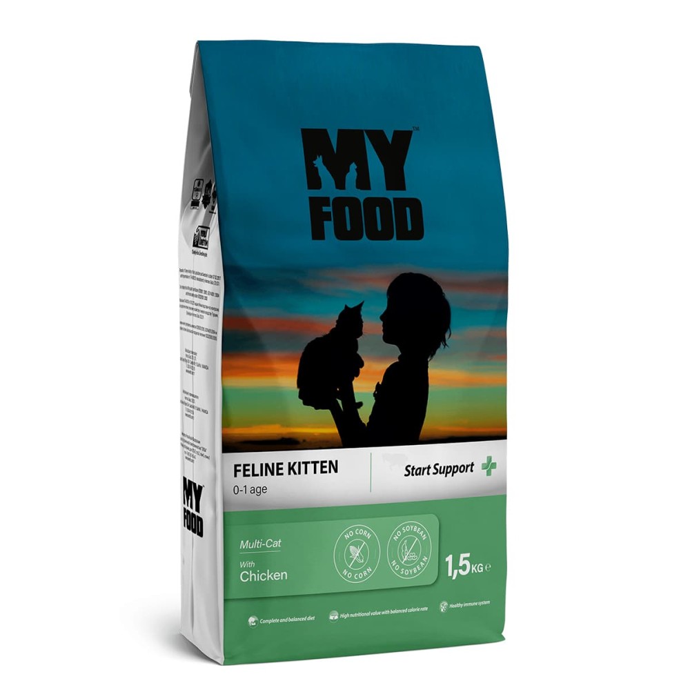 Myfood Kitten Start Support Ξηρά Τροφή για Γατάκια Με Κοτόπουλο 1.5Kg