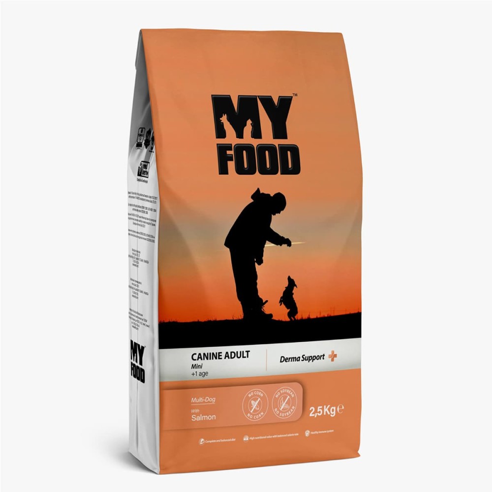 Myfood Derma Support Ξηρά Τροφή για Ενήλικους Μικρόσωμους Σκύλους Με Σολομό 2.5kg