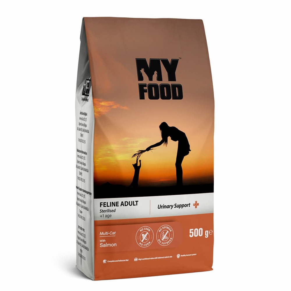 Myfood Urinary Support Ξηρά Τροφή για Στειρωμένες Γάτες Με Σολομό 500gr