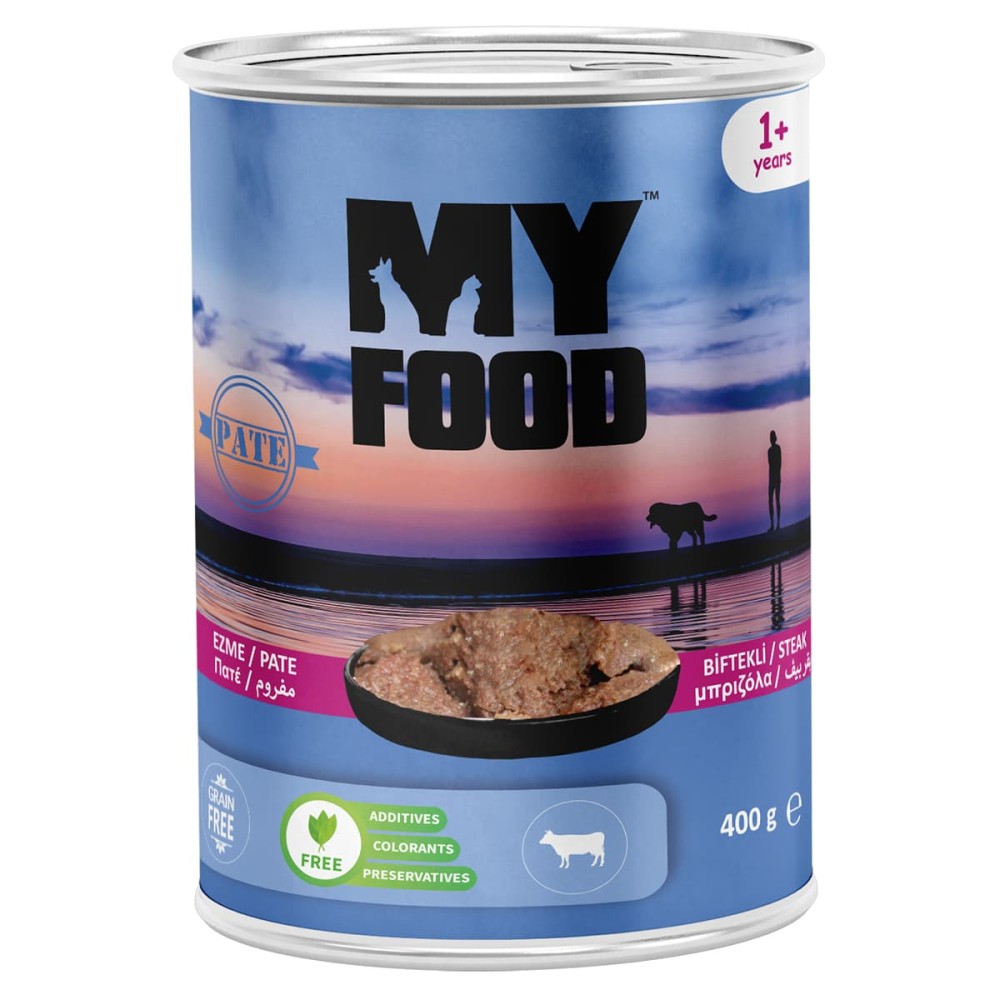 Myfood Πατέ για Ενήλικους Σκύλους Μοσχάρι 400gr