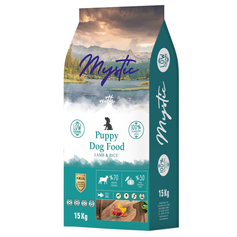 Mystic Low Grain 15kg Ξηρά Τροφή για Κουτάβια με Αρνί και Ρύζι