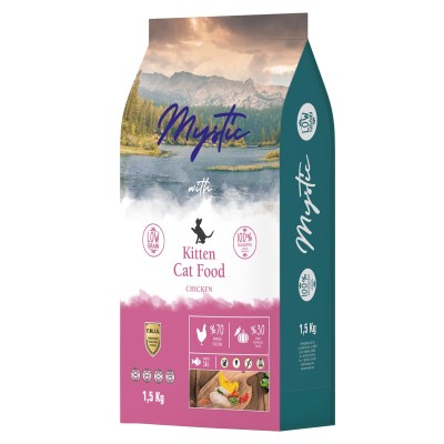 Mystic Low Grain 1.5kg Ξηρά Τροφή για Γατάκια με Κοτόπουλο Mystic Low Grain 1.5kg Ξηρά Τροφή για Γατάκια με Κοτόπουλο