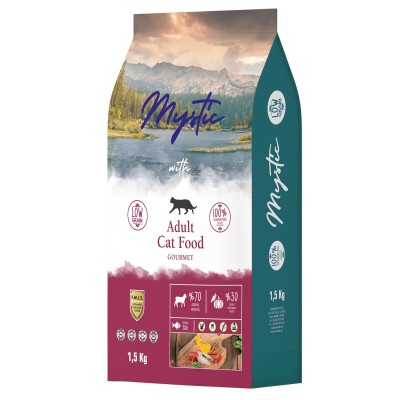 Mystic Low Grain 1.5kg Ξηρά Τροφή για Ενήλικες Γάτες Gourmet Mystic Low Grain 1.5kg Ξηρά Τροφή για Ενήλικες Γάτες Gourmet