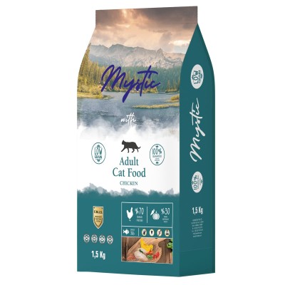 Mystic Low Grain 1.5kg Ξηρά Τροφή για Ενήλικες Γάτες με Κοτόπουλο Mystic Low Grain 1.5kg Ξηρά Τροφή για Ενήλικες Γάτες με Κοτόπουλο