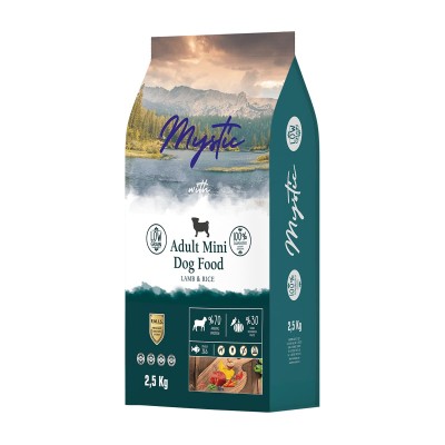 Mystic Low Grain 2.5kg Ξηρά Τροφή για Ενήλικους Σκύλους Μίνι με Αρνί και Ρύζι