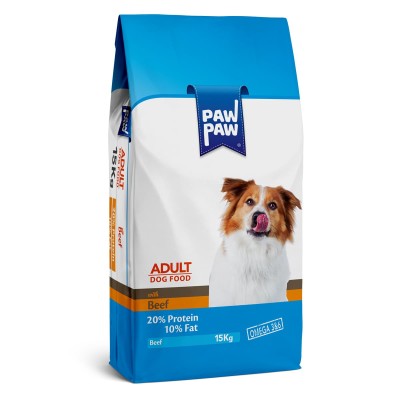 Pawpaw 15kg Ξηρά Τροφή για Ενήλικους Σκύλους με Μοσχάρι