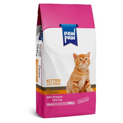 Pawpaw 15kg Ξηρά Τροφή για Γατάκια με Κοτόπουλο Pawpaw 15kg Ξηρά Τροφή για Γατάκια με Κοτόπουλο