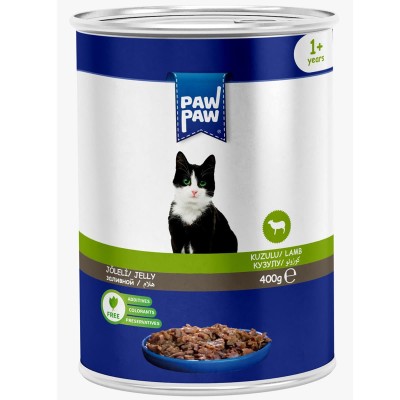 Pawpaw Low Grain 400gr Υγρή Τροφή για Ενήλικες Γάτες με Αρνί Pawpaw Low Grain 400gr Υγρή Τροφή για Ενήλικες Γάτες με Αρνί