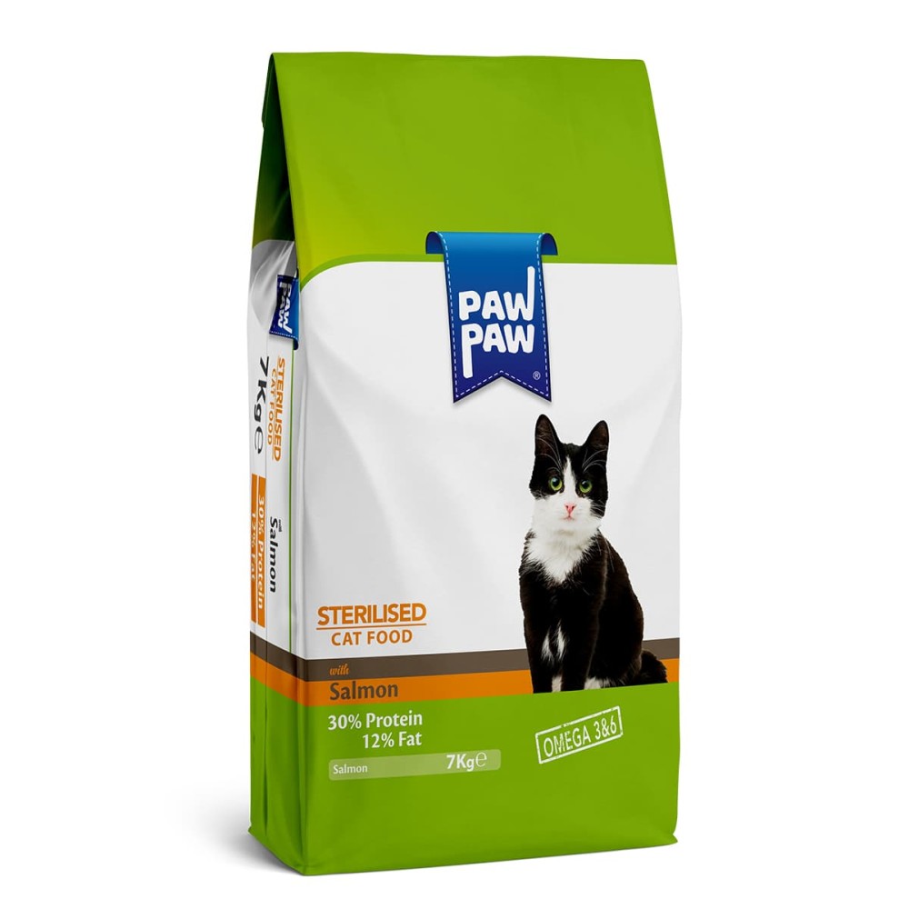 Pawpaw 7kg Ξηρά Τροφή για Στειρωμένες Γάτες με Σολομό Pawpaw 7kg Ξηρά Τροφή για Στειρωμένες Γάτες με Σολομό